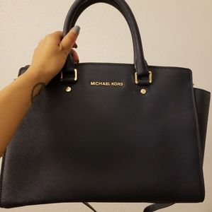 Michael Kors large navy selma